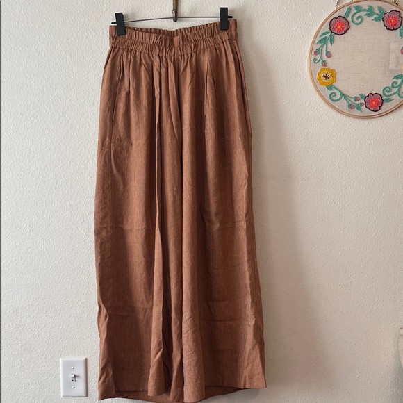 SESSUN Ridoo Linen Chambray Palazzo Trousers |
Terracotta - Picture 2 of 11